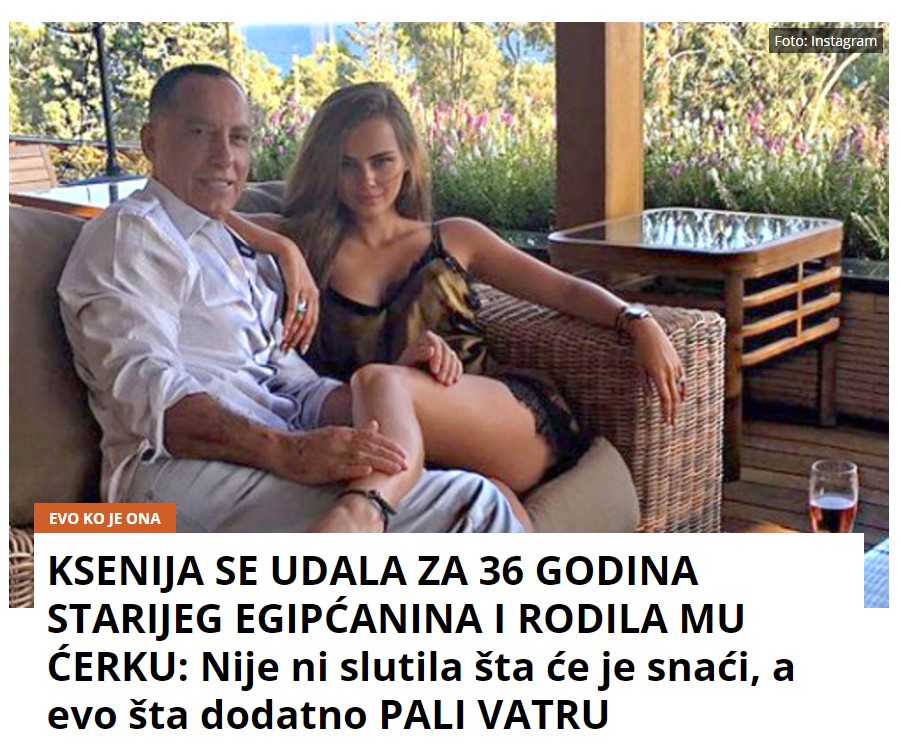 KSENIJA SE UDALA ZA 36 GODINA STARIJEG EGIPĆANINA I RODILA MU ĆERKU: Nije ni slutila šta će je snaći, a evo šta dodatno PALI VATRU