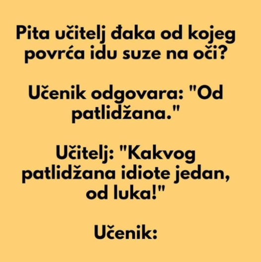 VIC DANA: Od kojeg povrća idu suze na oči