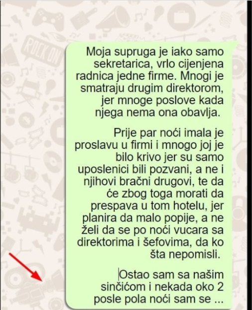 “Moja supruga je veoma cijenjena u firmi u kojoj radi”