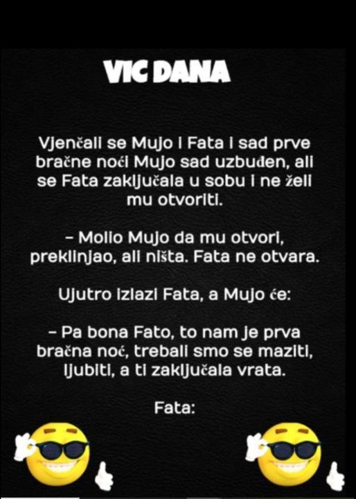 VIC DANA: Vjenčali se Mujo i Fata