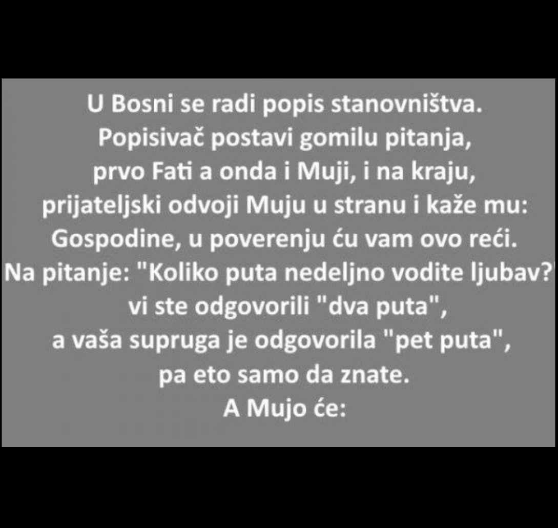 VIC: U Bosni se radi popis stanovništva