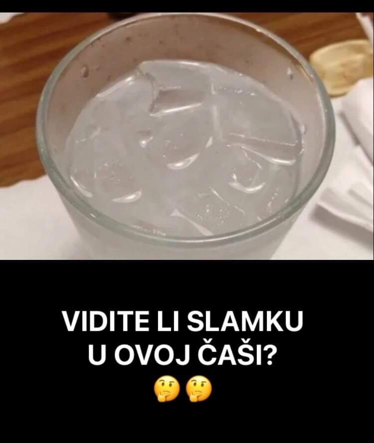 VIDITE LI VI SLAMKU U OVOJ ČAŠI, NAROD SE HVATA ZA GLAVU KAD JE SKONTA: Možete li vi?