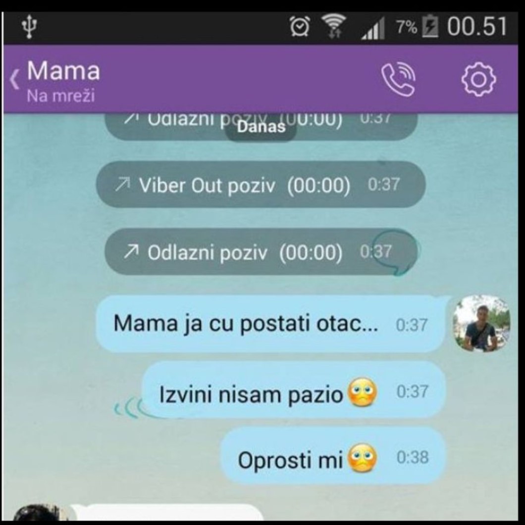 CHAT DANA: Izvini mama