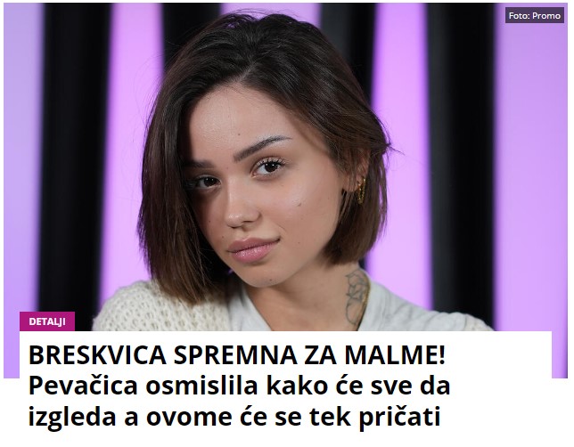 BRESKVICA SPREMNA ZA MALME! Pevačica osmislila kako će sve da izgleda a ovome će se tek pričati