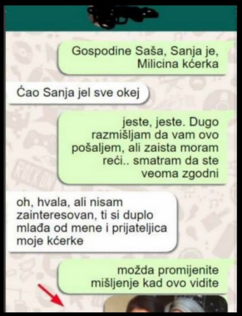 JAVILA MI SE PRIJATELJICA MOJE KĆERKE I NAPISALA DA JOJ SE SVIĐAM: Odbio sam je, ali kad mi je poslala OVU SLIKU NA MOBITEL, NISAM MOGAO DOĆI SEBI (FOTO)