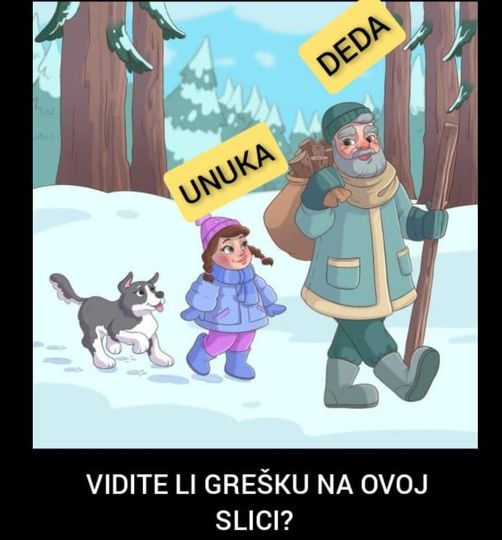 DEDA JE KRENUO SA UNUKOM U ŠETNJU, ALI NEŠTO NA SLICI NIJE UREDU: Vidite li šta je pogrešno, DETALJ KOJEG SAMO DETEKTIVI VIDE