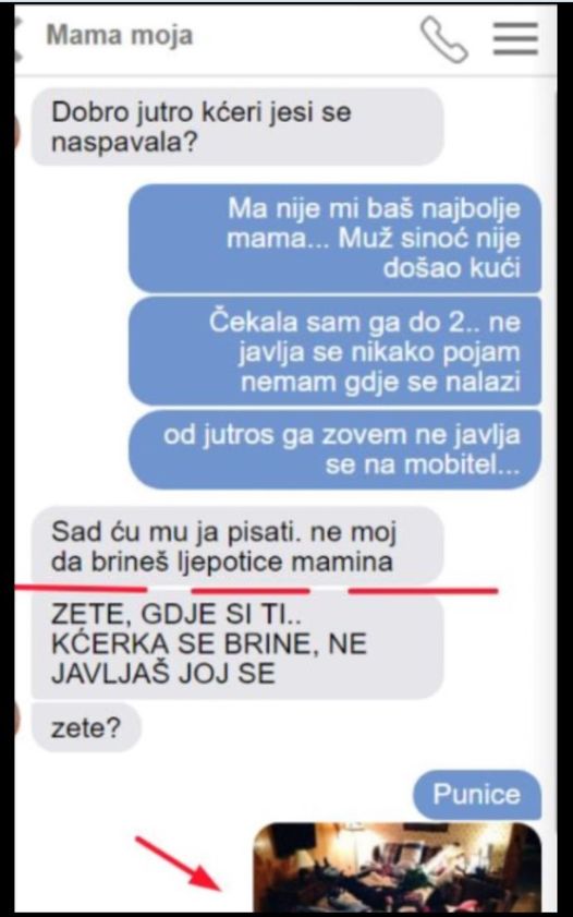 KĆERKA MI JE U SUZAMA JAVILA DA JOJ SE MUŽ NE JAVLJA, ODMAH SAM MU NAPISALA PORUKU: Poslao mi je ODVRATNU SLIKU, kad sam vidjela gdje je, POZLILO MI