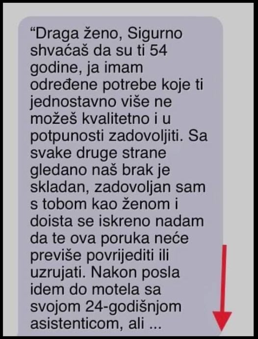 PRIČA: Šalje muž poruku svojoj ženi u kojoj kaže: