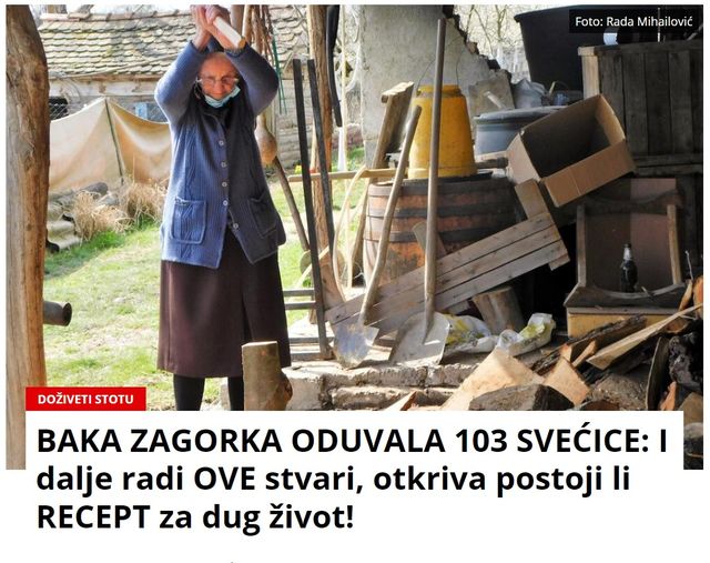 BAKA ZAGORKA ODUVALA 103 SVEĆICE: I dalje radi OVE stvari, otkriva postoji li RECEPT za dug život!