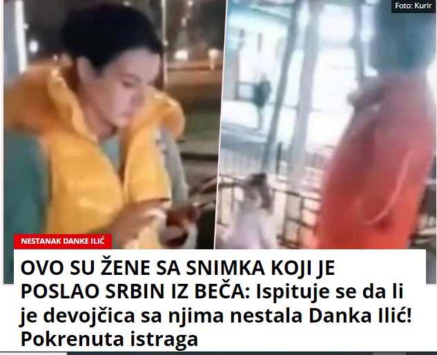 OVO SU ŽENE SA SNIMKA KOJI JE POSLAO SRBIN IZ BEČA: Ispituje se da li je devojčica sa njima nestala Danka Ilić! Pokrenuta istraga