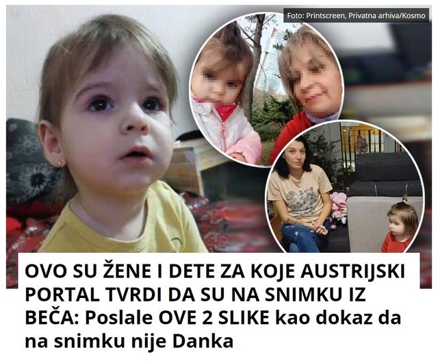 OVO SU ŽENE I DETE ZA KOJE AUSTRIJSKI PORTAL TVRDI DA SU NA SNIMKU IZ BEČA: Poslale OVE 2 SLIKE kao dokaz da na snimku nije Danka