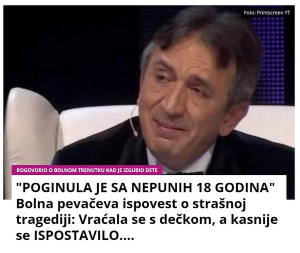 “POGINULA JE SA NEPUNIH 18 GODINA” Bolna pevačeva ispovest o strašnoj tragediji: Vraćala se s dečkom, a kasnije se ISPOSTAVILO….