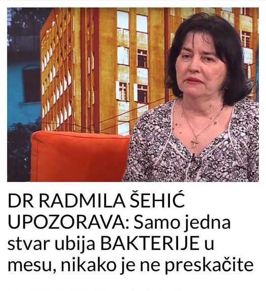 DR RADMILA ŠEHIĆ UPOZORAVA: Samo jedna stvar ubija BAKTERIJE u mesu, nikako je ne preskačite