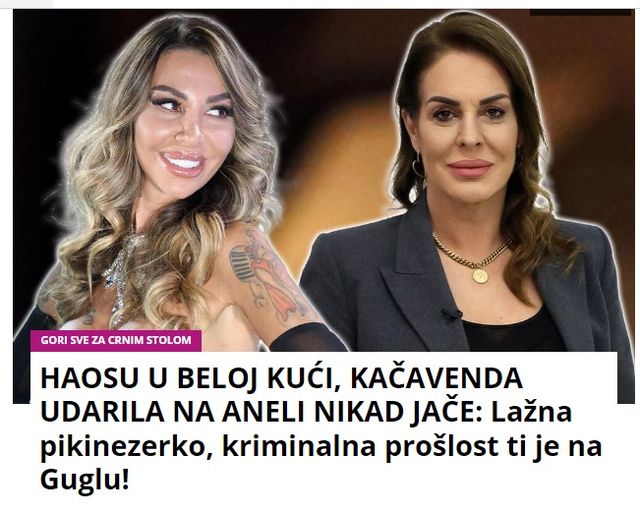 HAOSU U BELOJ KUĆI, KAČAVENDA UDARILA NA ANELI NIKAD JAČE: Lažna pikinezerko, kriminalna prošlost ti je na Guglu!