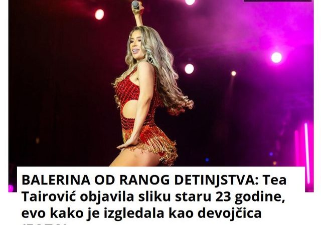 BALERINA OD RANOG DETINJSTVA: Tea Tairović objavila sliku staru 23 godine, evo kako je izgledala kao devojčica (FOTO)