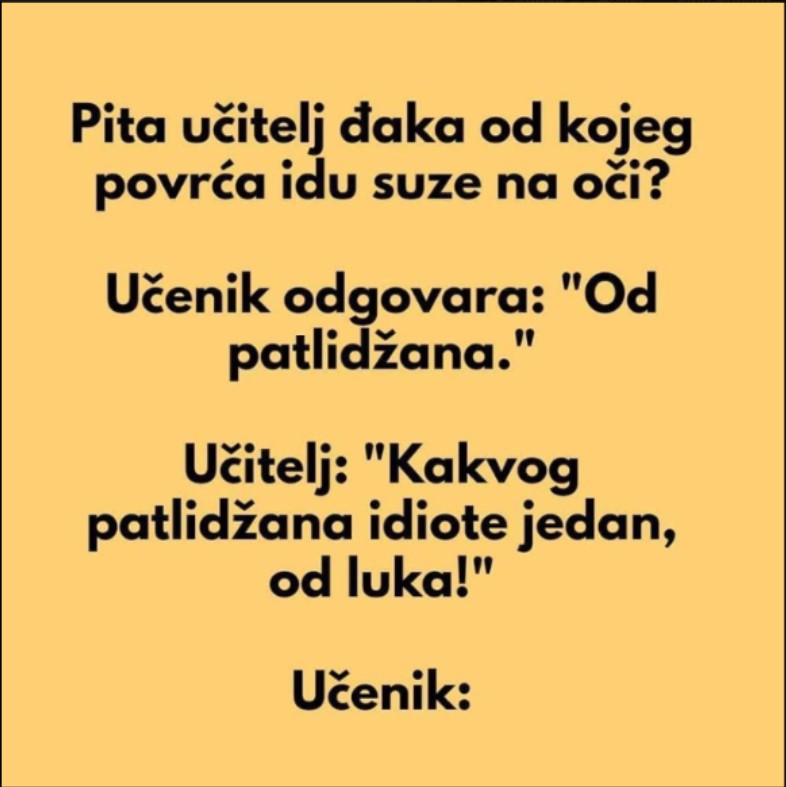 VIC DANA: Povrće od kojeg idu suze na oči