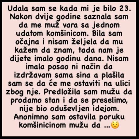 “Udala sam se kada mi je bilo 23”