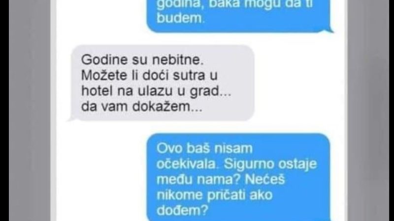 SVIĐA MI SE PROFESORICA (55), POSLAO SAM JOJ PORUKU, ALI NJEN ODGOVOR me ostavio u čudu