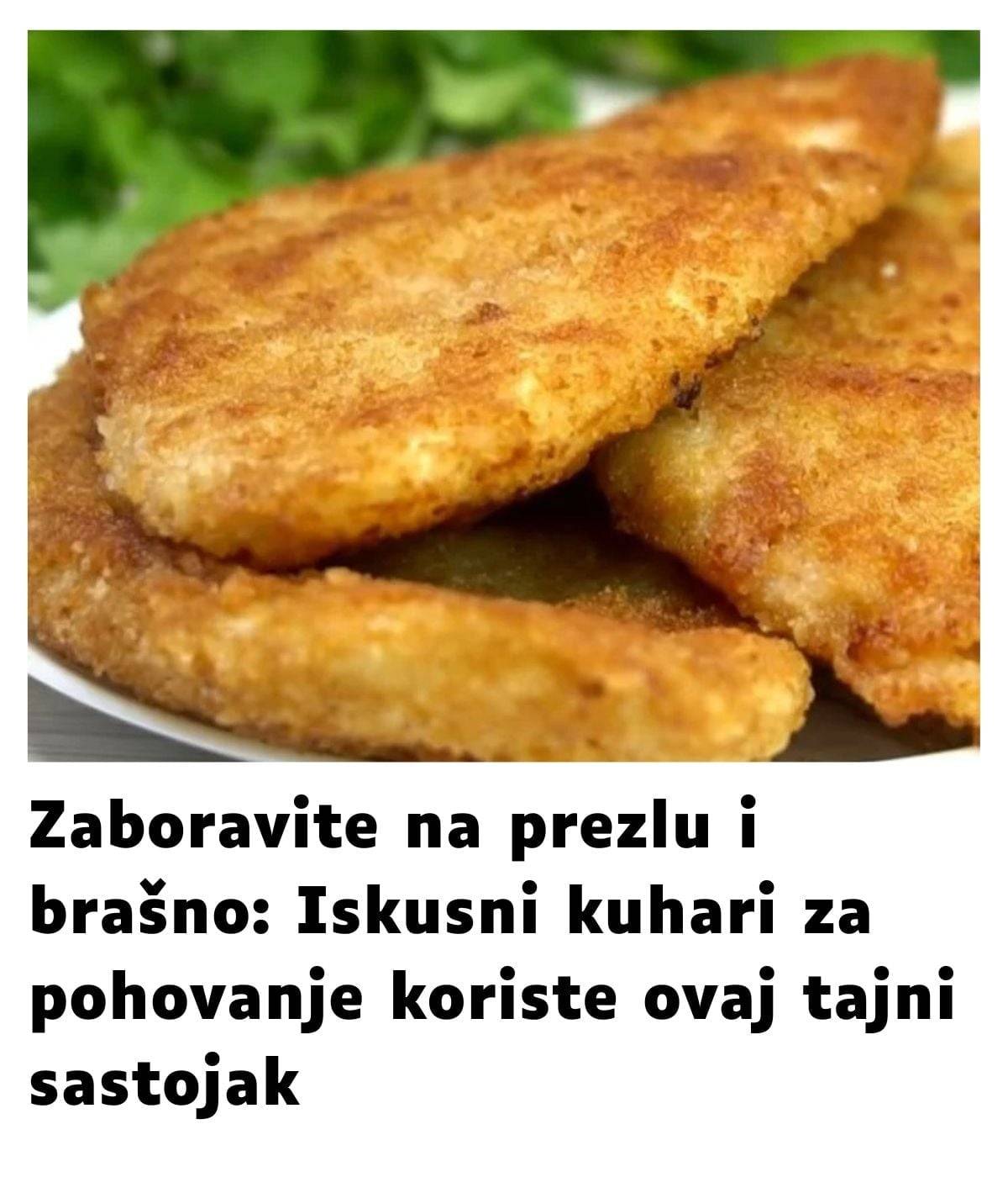 Iskusni kuhari za pohovanje koriste ovaj tajni sastojak