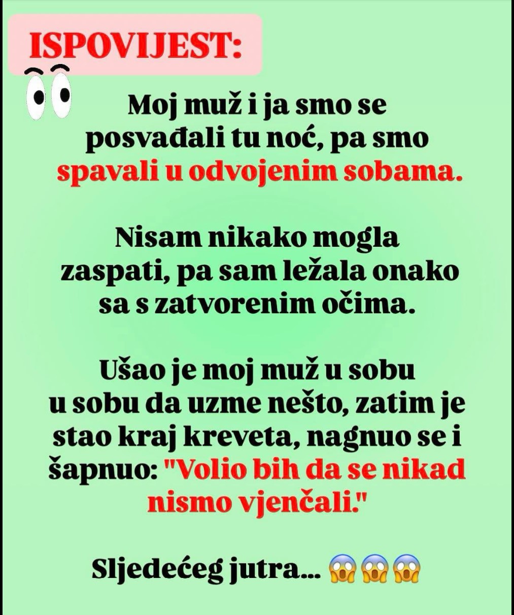 Nisam nikako mogla zaspati