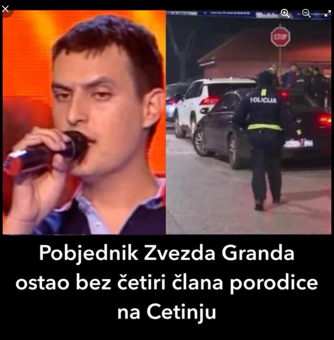 Pobjednik Zvezda Granda ostao bez četiri člana porodice na Cetinju