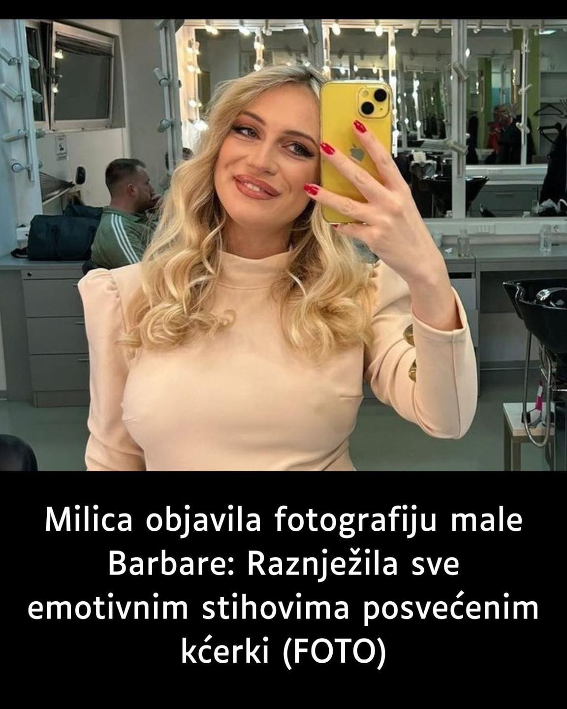 Milica objavila fotografiju male Barbare:  Raznježila sve emotivnim stihovima posvećenim kćerki (FOTO)