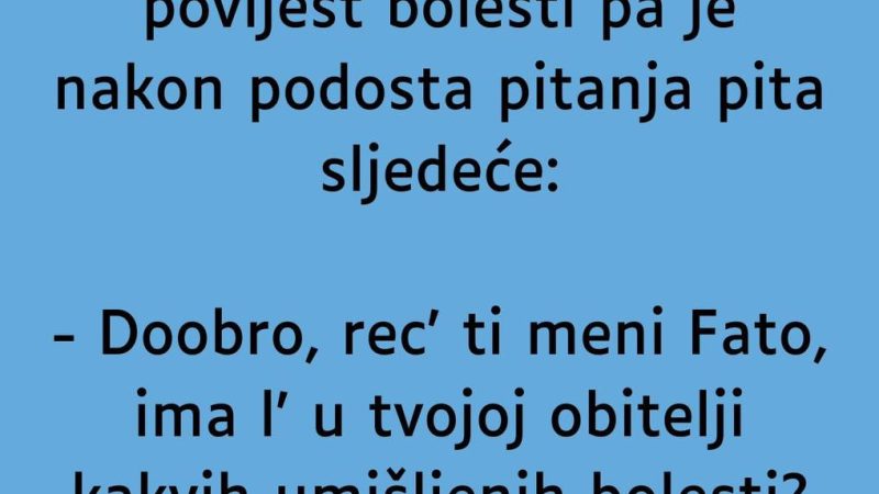 Fata dođe kod doktora na pregled