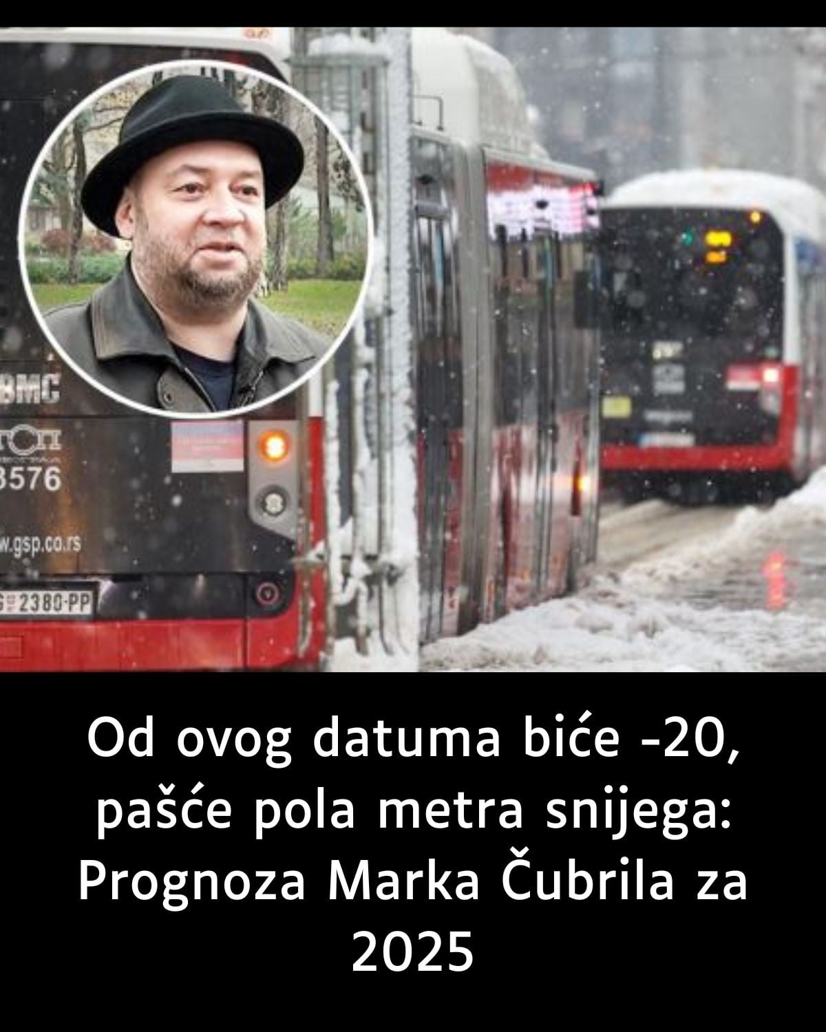 Od ovog datuma biće -20, pašće pola metra snijega