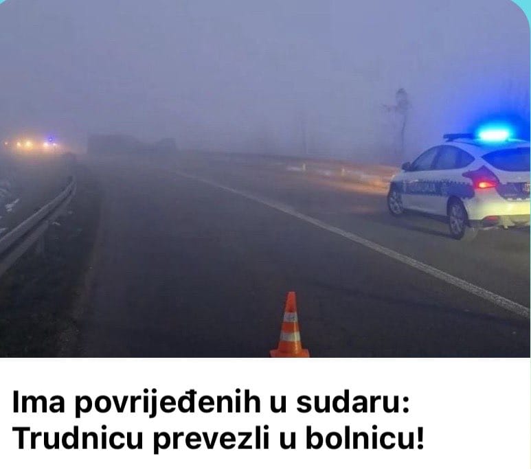 Ima povrijeđenih u sudaru: Trudnicu prevezli u bolnicu