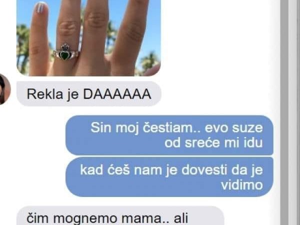 SIN MI JE POSLAO PORUKU DA SE ŽENI Počela sam plakati od sreće, a KAD MI JE POSLAO NJENU SLIKU ŠOKIRALA SAM SE – NEMA ŠANSE DA DOZVOLIM DA SE OŽENI