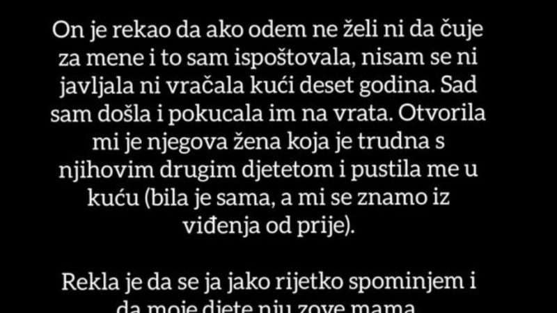 Prije deset godina ostavila sam tek rođenu bebu i dečka i otišla u jedan manji grad u Engleskoj.